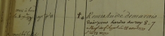 Rémy Demarais's entry in ship's list of men